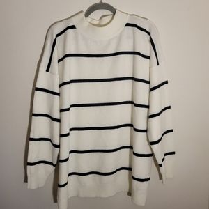 A New Day Mock Neck Tunic Sweater